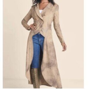 NWT High-Low Suede Duster/Blazer